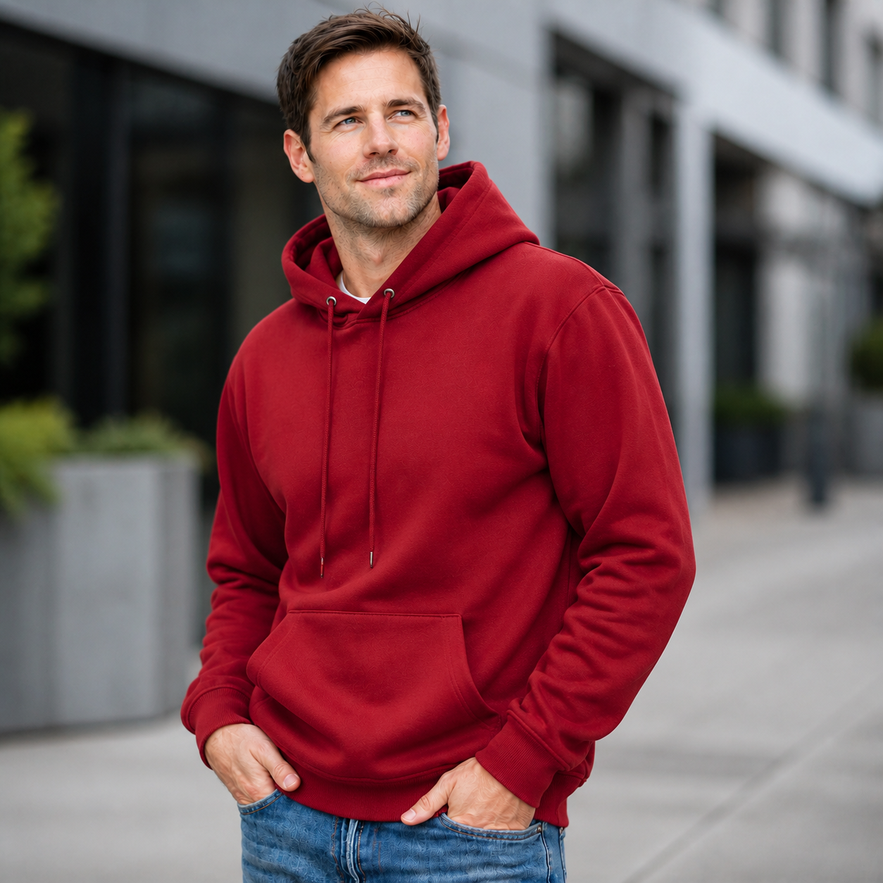 JOY Legacy Heavyweight Hoodie in Crimson Red