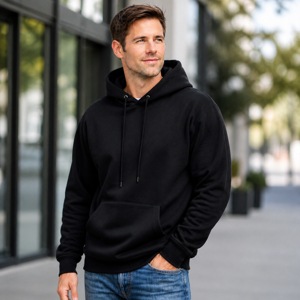 JOY Legacy Heavyweight Hoodie in Jet Black