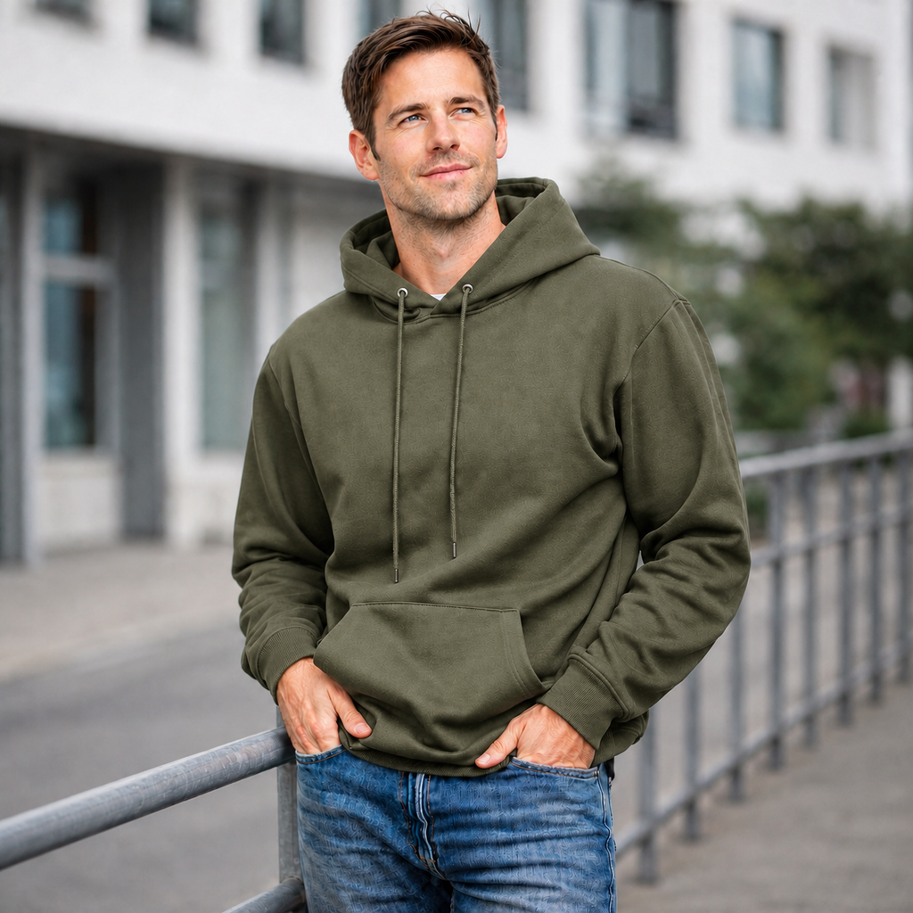 JOY Legacy Heavyweight Hoodie in olive color variation