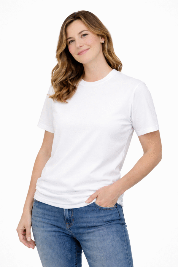 JOY Premium Fine Jersey Crew Tee Made in USA | Lightweight Essential